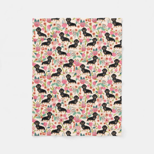 Couverture Polaire Doxie couvrent - noircissez et bronzez les teckels (Devant)