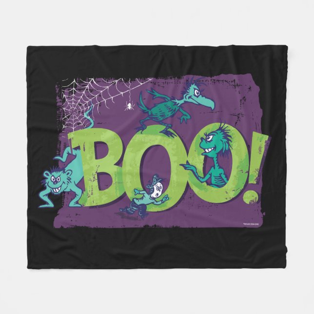 Couverture Polaire Dr. Seuss | BOO! Graphique Halloween (Devant (Horizontal))