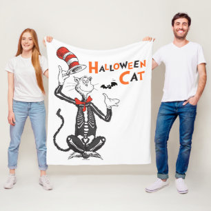Couverture Polaire Dr. Seuss Chat Chapeauté Halloween