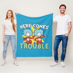 Couverture Polaire Dr. Seuss Chose Un Chose Deux Les Ennuis Arriven