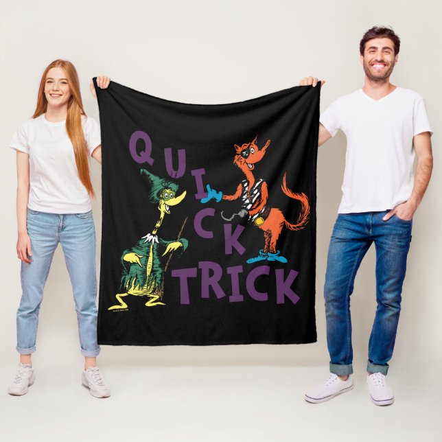 Couverture Polaire Dr. Seuss | Graphisme Halloween « Tour de passe-pa (En situation)