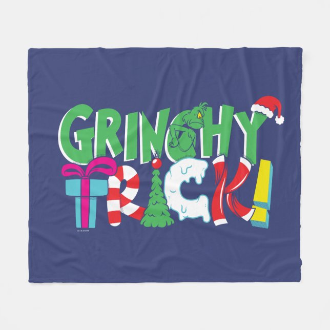 Couverture Polaire Dr. Seuss | Grincheux Trick (Devant (Horizontal))