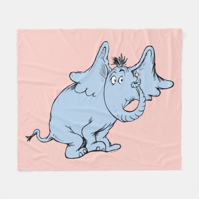 Couverture Polaire Dr. Seuss | Horton Côté Regard (Devant (Horizontal))