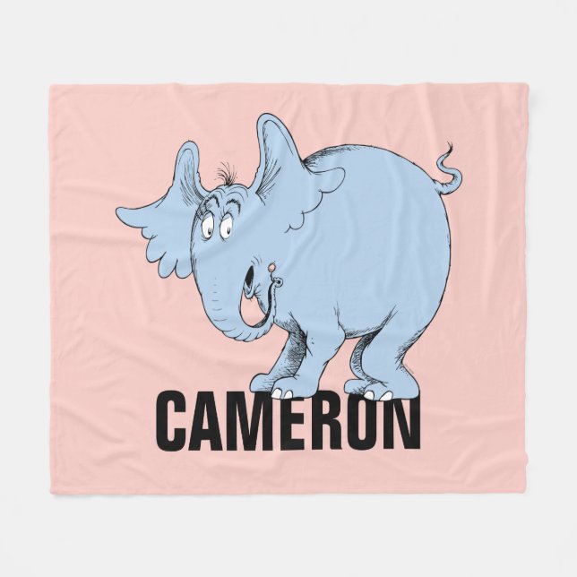 Couverture Polaire Dr. Seuss | Horton entend un qui! (Devant (Horizontal))