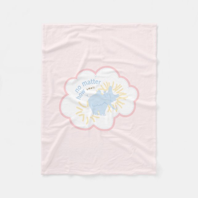 Couverture Polaire Dr. Seuss Horton | No Matter How Small (Devant)