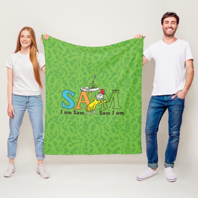 Couverture Polaire Dr. Seuss | Je suis Sam. Sam je suis. (En situation)