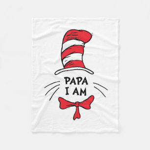 Couverture Polaire Dr Seuss   Le Chat dans le Casquette - Papa Je sui