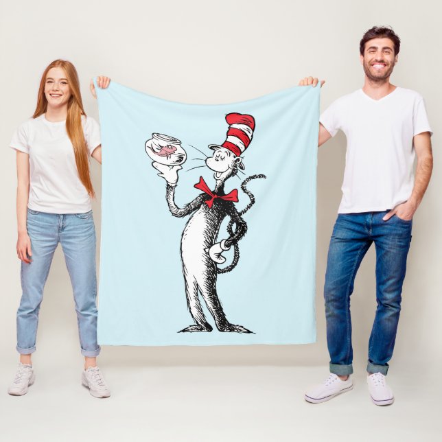 Couverture Polaire Dr. Seuss | Le Chat dans le Chapeau & Krinklebine (En situation)