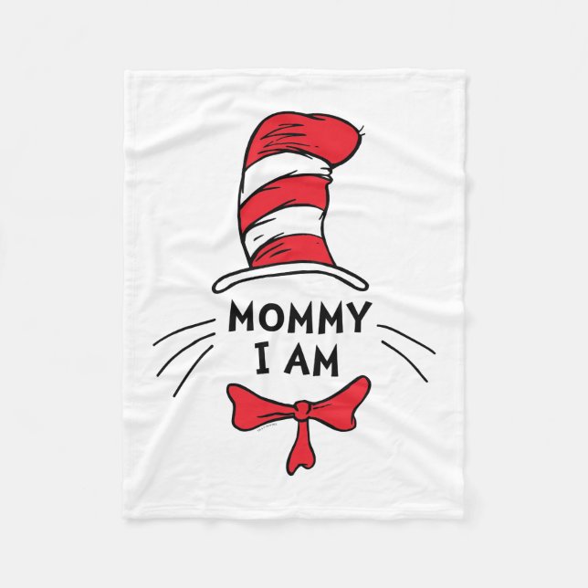 Couverture Polaire Dr. Seuss | Le Chat dans le Chapeau - Maman je sui (Devant)