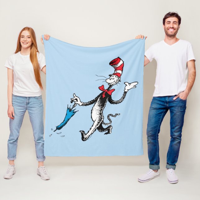 Couverture Polaire Dr. Seuss | Le Chat dans le Chapeau Marche au para (En situation)
