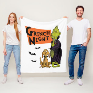 Couverture Polaire Dr. Seuss Nuit Grinch Halloween Graphique
