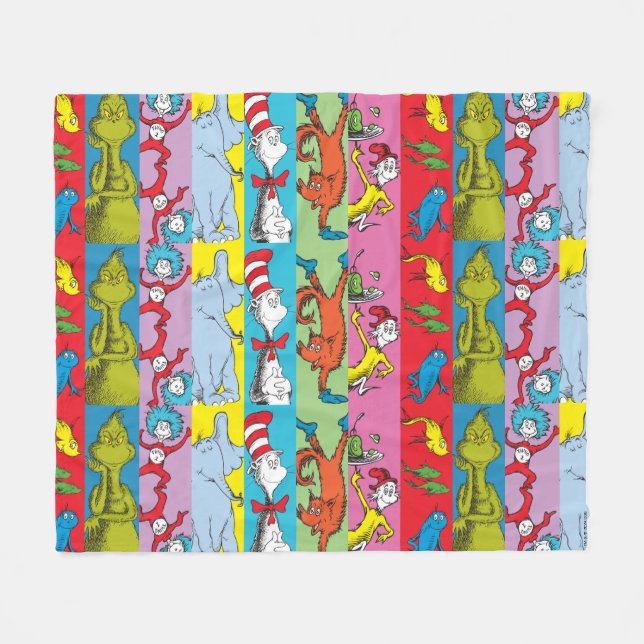 Couverture Polaire Dr. Seuss | Tranche de personnage (Devant (Horizontal))