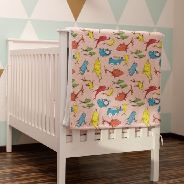 Couverture Polaire Dr Seuss | Un poisson deux Motifs de poisson (Créateur téléchargé)