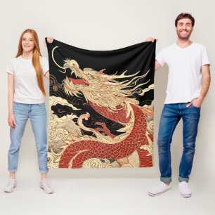 Couverture Polaire dragon