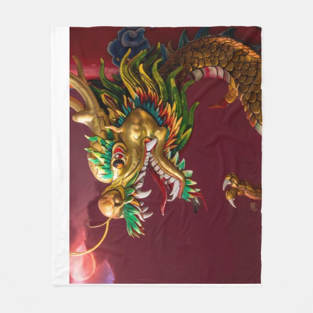 Couverture Polaire dragon chinois (Devant)
