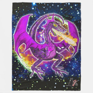 Couverture Polaire Dragon cosmique de Tourmaline