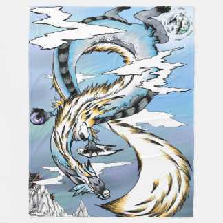 Couverture Polaire Dragon mystique asiatique