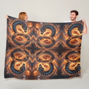 Couverture Polaire Dragon World – Le Royaume de Feu et de Magie