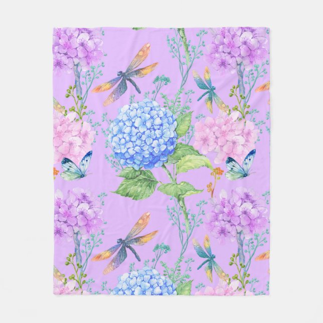 Couverture Polaire Dragonflies Dans Le Jardin (Devant)
