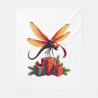 Couverture Polaire Dragonfly enveloppée de cadeaux