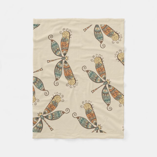 Couverture Polaire Dragonfly Imaginaire (Devant)
