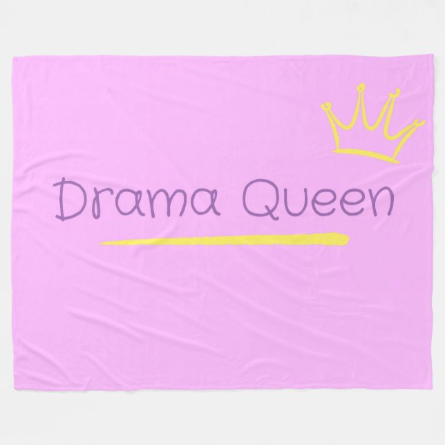 Couverture Polaire Drama Queen (Devant (Horizontal))