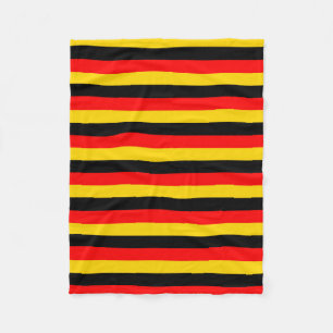 Couverture Polaire drapeau allemagne rayures pays symbole rouge jaune
