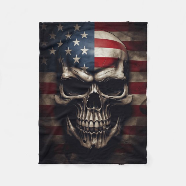 Couverture Polaire Drapeau américain (Devant)