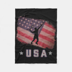 Couverture Polaire Drapeau Américain Badminton Team Stars And Stripes