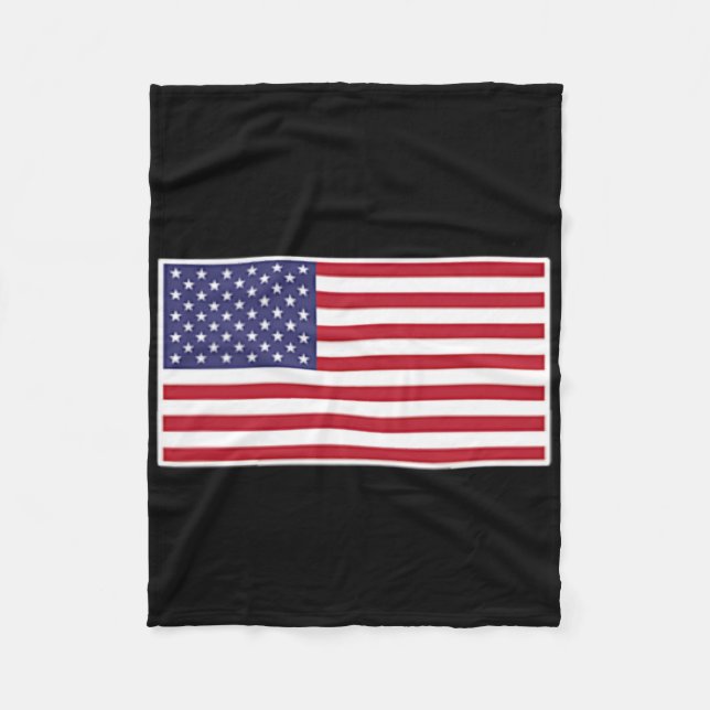 Couverture Polaire Drapeau américain Cool Patriotique États-Unis Drap (Devant)