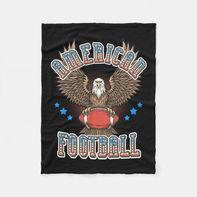 Couverture Polaire Drapeau américain de football (Devant)