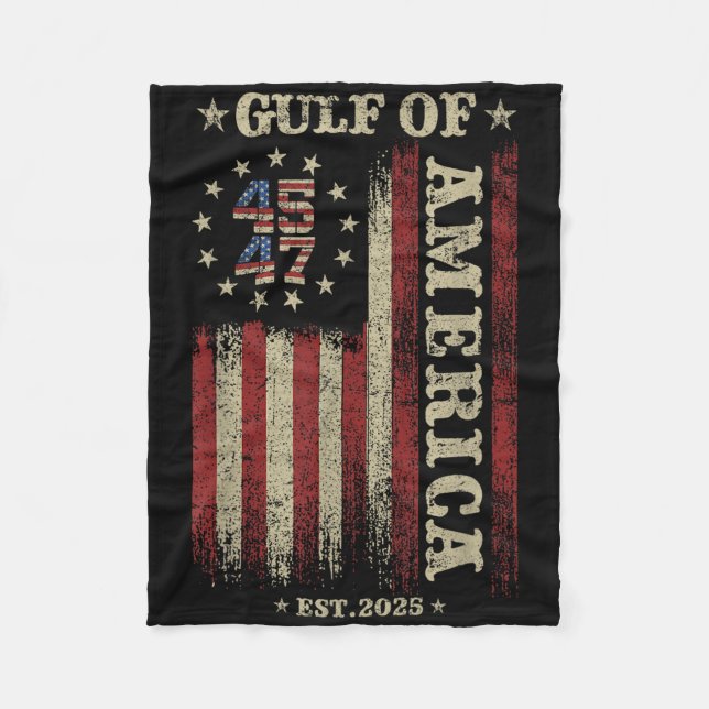 Couverture Polaire Drapeau Américain G 2025 Du Golfe Des Etats-Unis E (Devant)