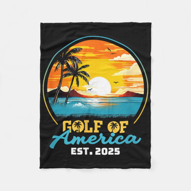 Couverture Polaire Drapeau Américain G 2025 Du Golfe Des Etats-Unis E (Devant)