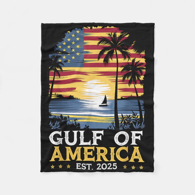 Couverture Polaire Drapeau Américain G 2025 Du Golfe Des Etats-Unis E (Devant)