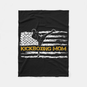 Couverture Polaire Drapeau américain vintage Mma kickboxing Fighter M