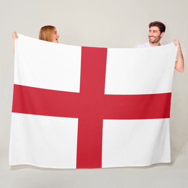 Couverture Polaire Drapeau anglais (Angleterre) (En situation)