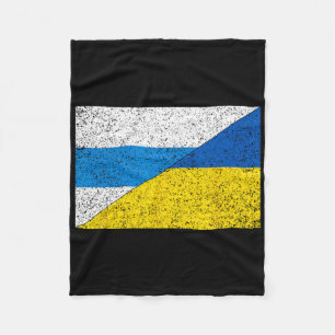 Couverture Polaire Drapeau anti-guerre russe Drapeau ukrainien Net Vo
