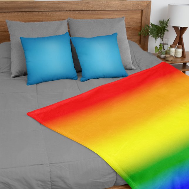 Couverture Polaire Drapeau arc-en-ciel de la fierté LGBTQ+ - Drapeau  (Créateur téléchargé)