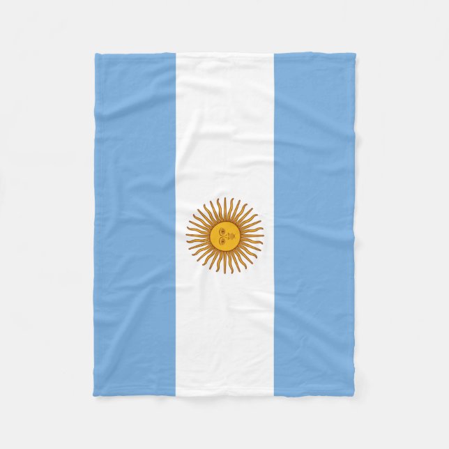 Couverture Polaire Drapeau argentin Fleece Blanket (Devant)