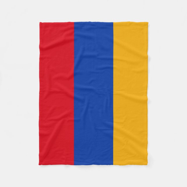 Couverture Polaire Drapeau arménien patriotique (Devant)
