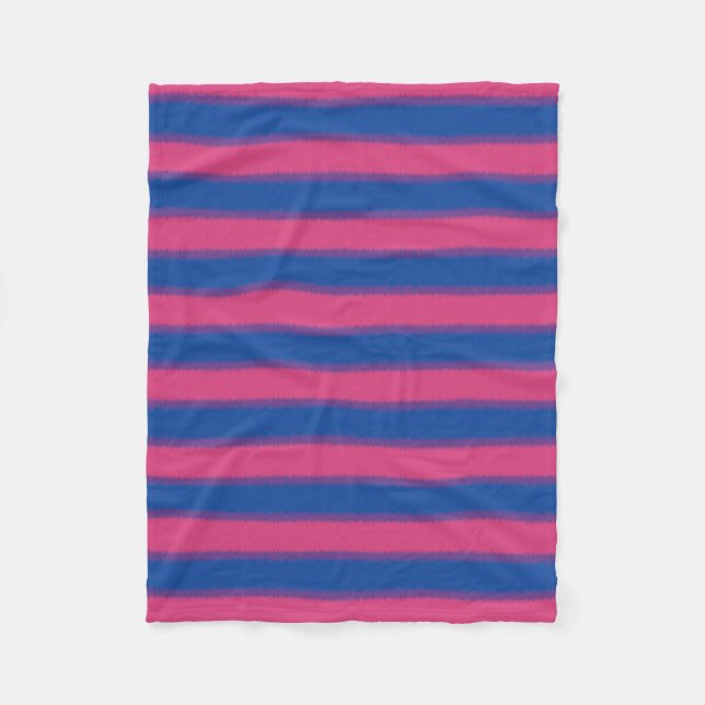 Couverture Polaire Drapeau bisexuel (Devant)