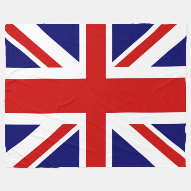 Couverture Polaire Drapeau britannique magnifique Union Jack (Devant (Horizontal))