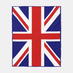 Couverture Polaire Drapeau britannique magnifique Union Jack Cadre bl