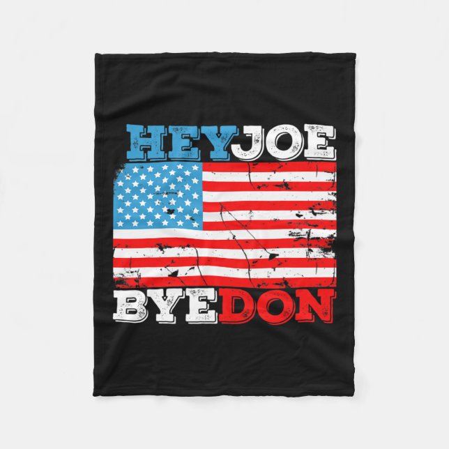 Couverture Polaire Drapeau Byedon 2020 - Bye Don Hey Joe Biden Suppor (Devant)