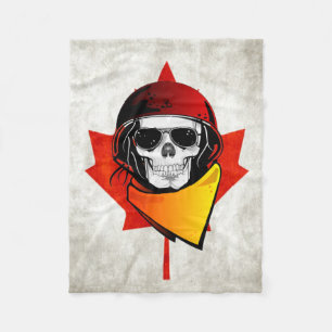 Couverture Polaire Drapeau canadien déprimé