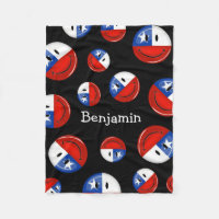 Drapeau chilien de sourire de rond brillant
