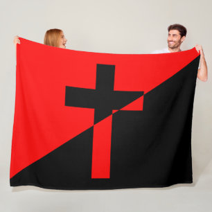 Couverture Polaire Drapeau Christian Socialism & Anarchism (Libératio