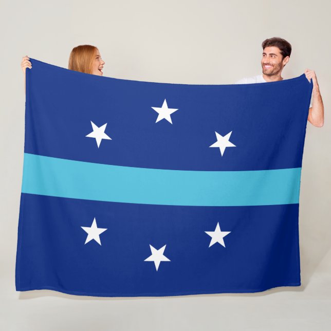 Couverture Polaire Drapeau d'Anaheim (Californie, USA) (En situation)