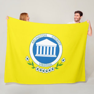 Couverture Polaire Drapeau d'Arlington (Virginie)