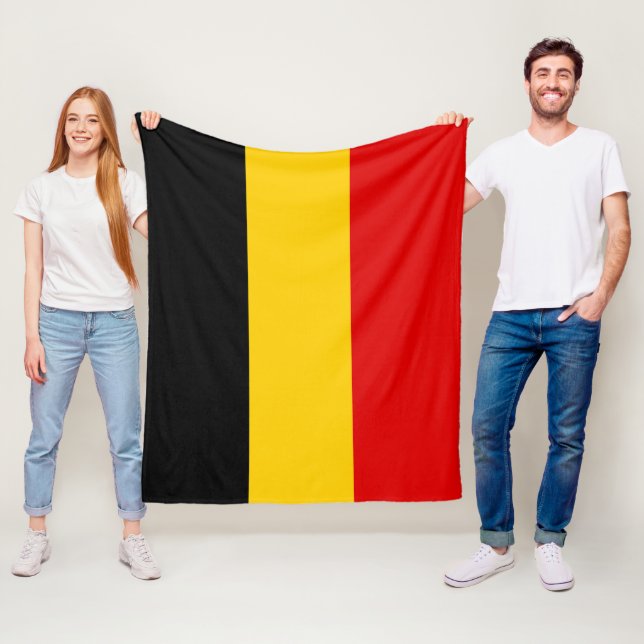 Couverture Polaire Drapeau de Belgique (En situation)